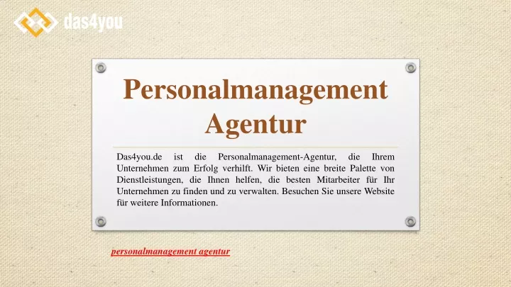 personalmanagement agentur