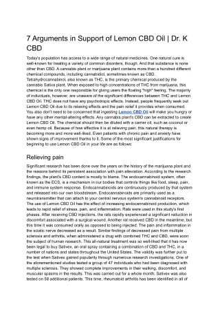 7 arguments in support of lemon cbd oil dr k cbd