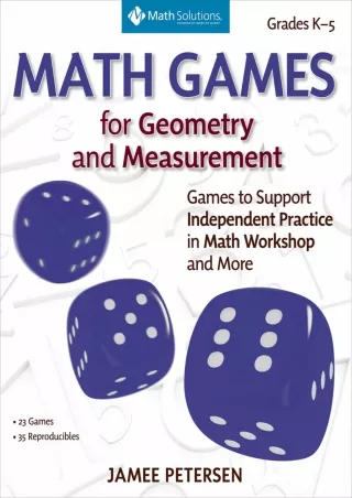 Math Games for Geometry and Measurement Games to Support Independent Practice