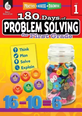 180 Days of Problem Solving for 1st Grade – Build Math Fluency with this 1st