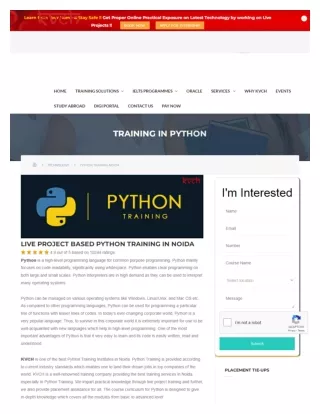 best-python-training-noida | KVCH