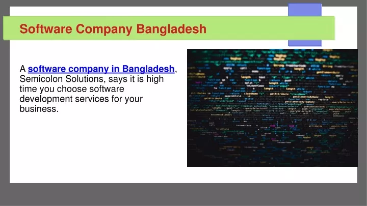 software company bangladesh