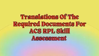 translations of the required documents
