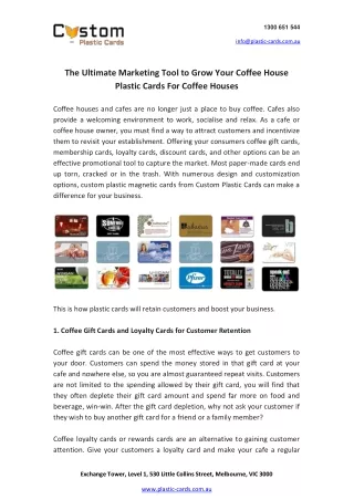 The Ultimate Marketing Tool to Grow Your Coffee House