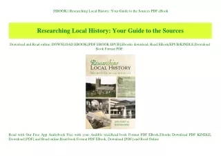 {EBOOK} Researching Local History Your Guide to the Sources PDF eBook