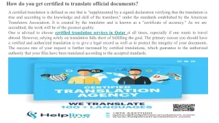 document translation qatar