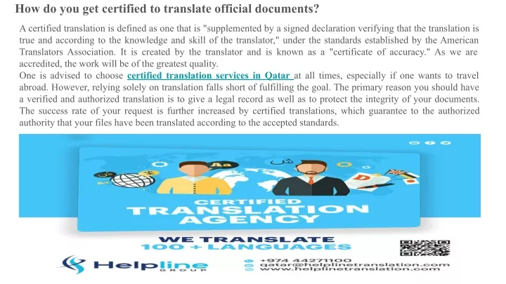 how do you get certified to translate official