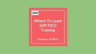 Where To Learn SAP FICO Training