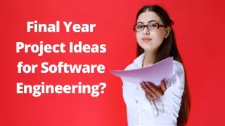 Final Year Project Ideas for Software Engineering