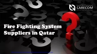 fire fighting system suppliers in qatar