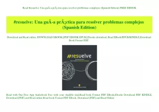 read resuelve una gu a pr ctica para resolver