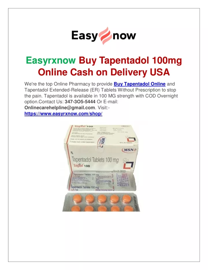 easyrxnow buy tapentadol 100mg online cash