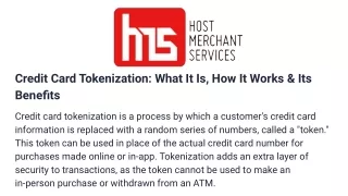 credit card tokenization what it is how it works