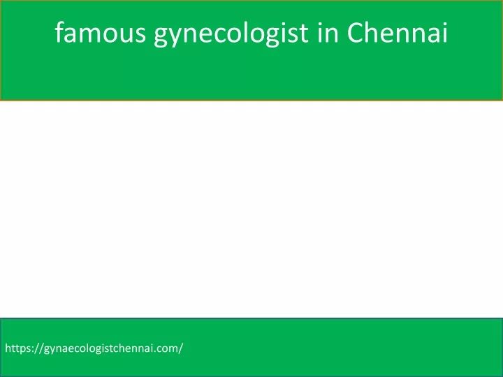 famous gynecologist in chennai