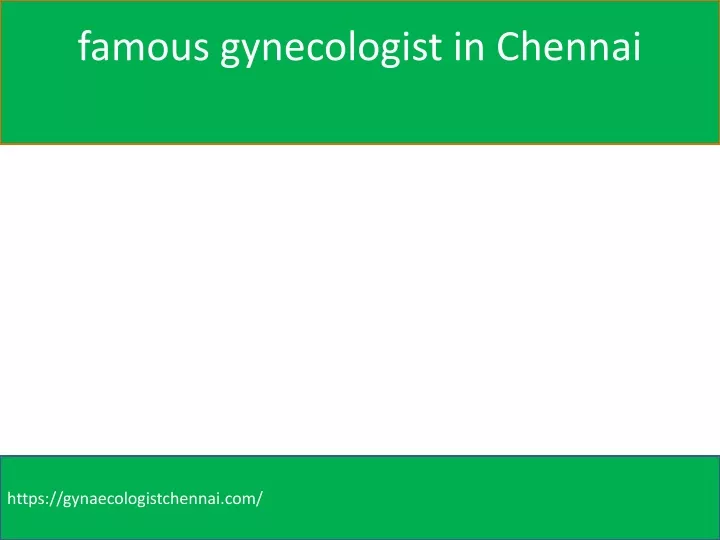 famous gynecologist in chennai