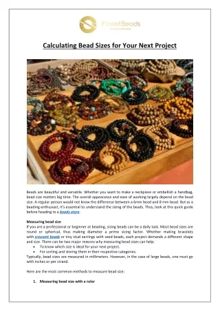 calculating bead sizes for your next project