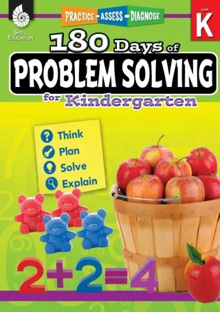 180 Days of Problem Solving for Kindergarten – Build Math Fluency with this