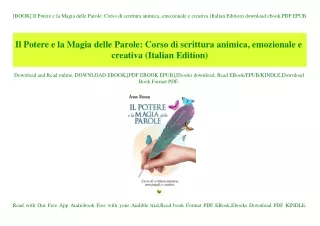 [BOOK] Il Potere e la Magia delle Parole Corso di scrittura animica  emozionale e creativa (Italian Edition) download eb