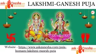 lakshmi ganesh puja