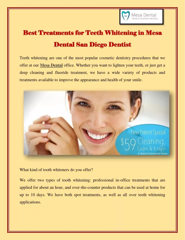 best treatments for teeth whitening in mesa best