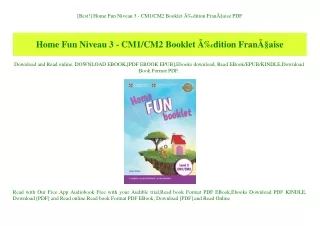 [Best!] Home Fun Niveau 3 - CM1CM2 Booklet ÃƒÂ‰dition FranÃƒÂ§aise PDF