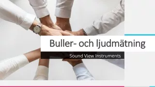 buller och ljudm tning