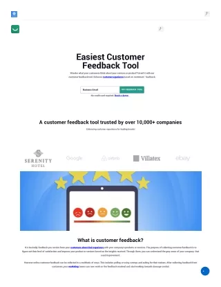 Customer feedback tool