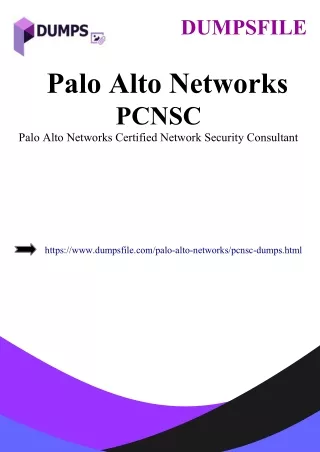 Unique and the Most Challenging PCNSC Exam Material