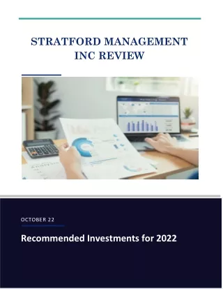 Recommended Investments for 2022