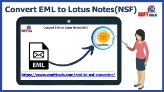Convert EML to Lotus Notes (NSF)