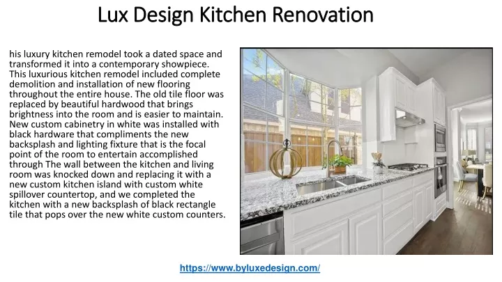 PPT - Lux Design Kitchen Renovation PowerPoint Presentation, free ...