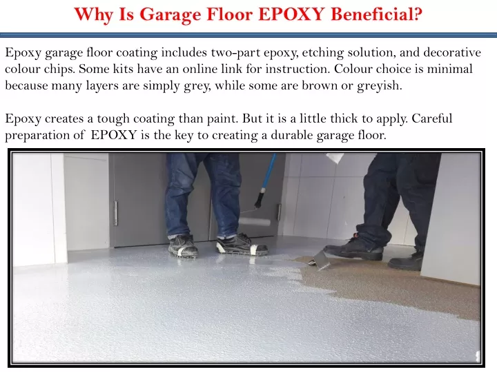 why is garage floor epoxy beneficial