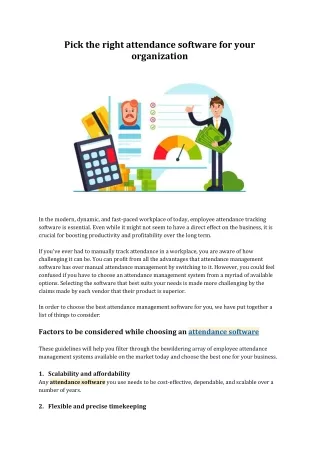 pick the right attendance software for your