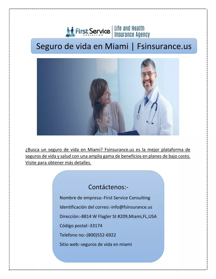 seguro de vida en miami fsinsurance us