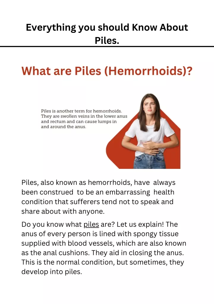 Ppt Everything You Should Know About Piles Powerpoint Presentation