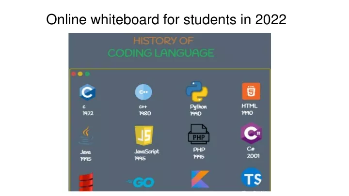 online whiteboard for students in 2022