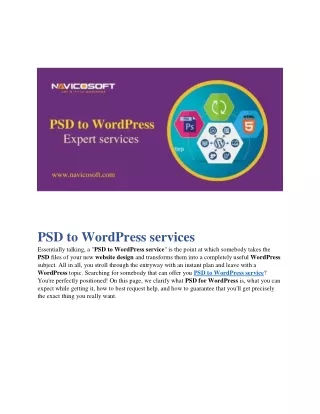 psd to wordpress services essentially talking