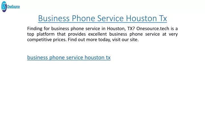 business phone service houston tx