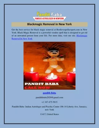 Blackmagic Removal in New York  Bestlovespellsexpert.com