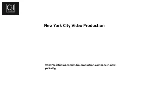 New York City Video Production C-istudios.com.......