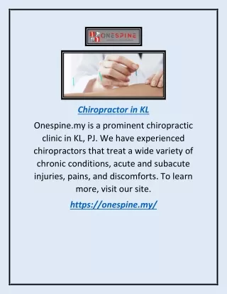 chiropractor in kl