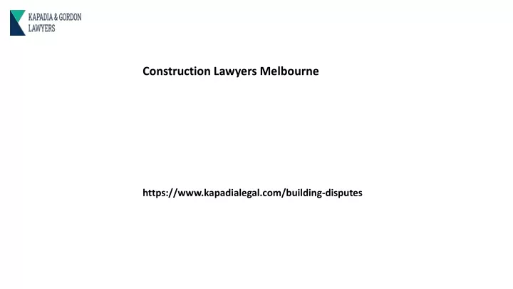 construction lawyers melbourne
