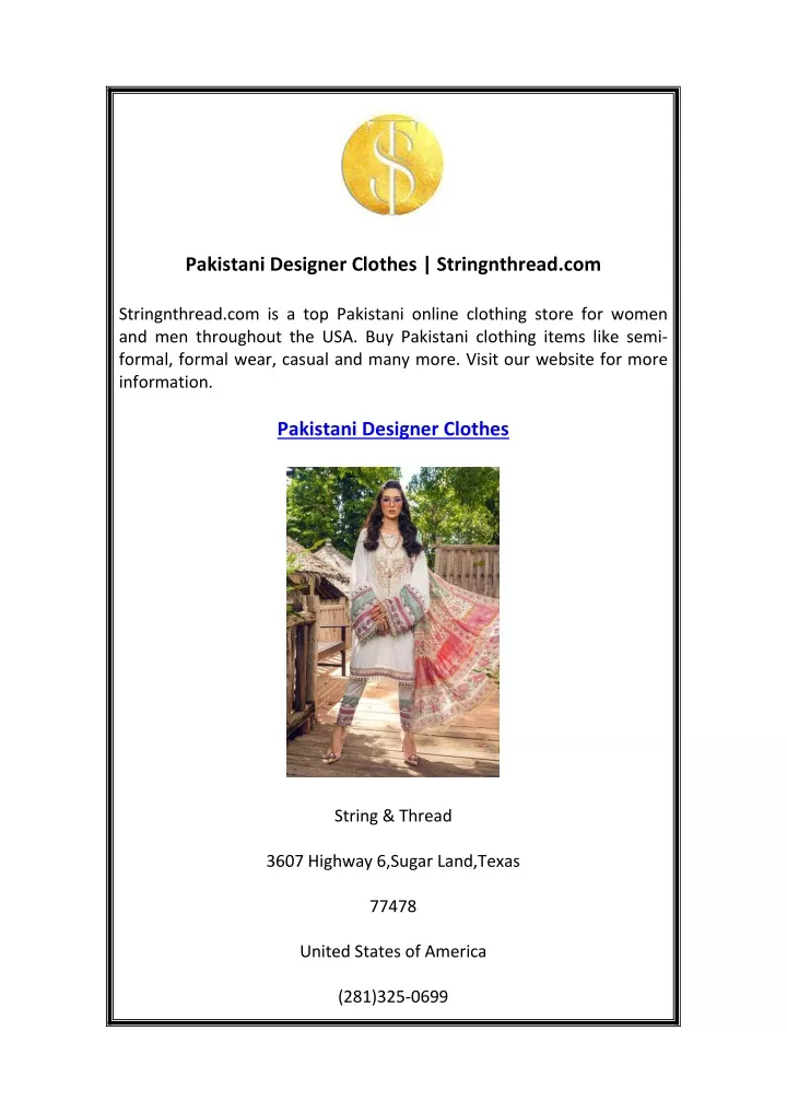 pakistani designer clothes stringnthread com