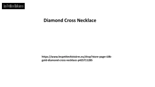 Diamond Cross Necklace Lespetiteshistoires.eu.......