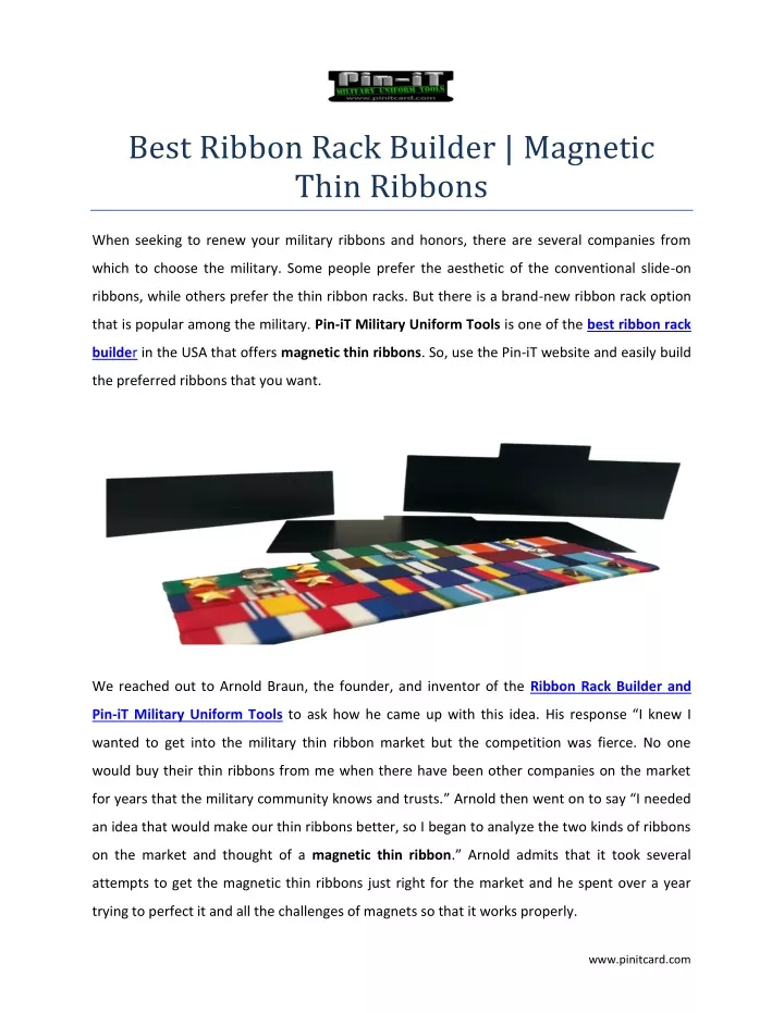 best ribbon rack builder magnetic thin ribbons