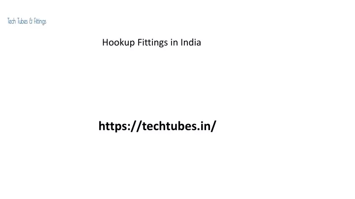 hookup fittings in india