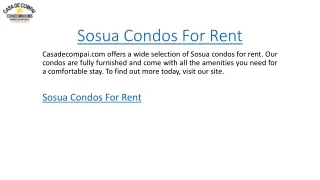 sosua condos for rent