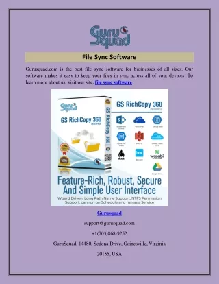file sync software