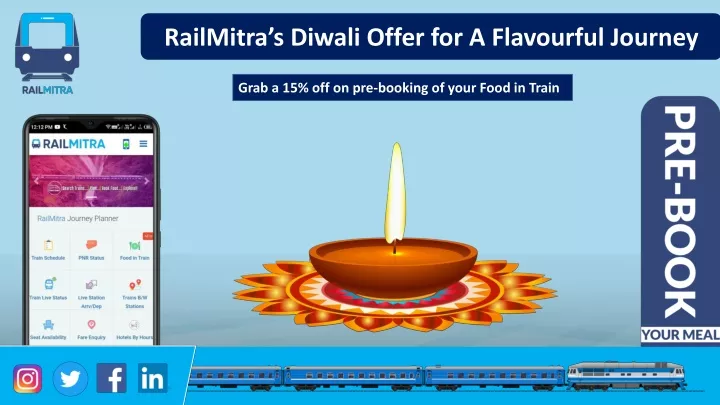 railmitra s diwali offer for a flavourful journey