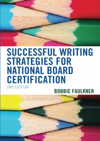 Successful Writing Strategies for National Board Certification 2nd Edition
